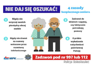 Seniorka oszukana metodą „na policjanta”