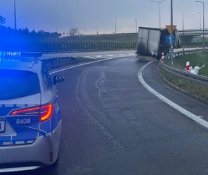 AKTUALIZACJA. Wjazd na A4 w kierunku Zgorzelca w miejscowości w Łąka odblokowany