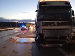 Zdarzenie drogowe na A18