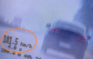 Kadr z nagrania wideorejestratora.